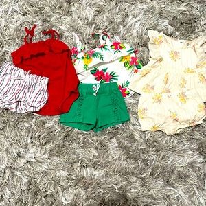 NWOT- baby 3 month shorts sets